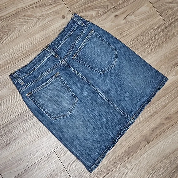 Mossimo Denim Stretch Blue Jean Skirt Women's 8 - Picture 5 of 16